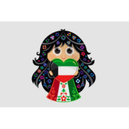 Kuwait Flag Style 40 Sticker - DecalsHouse