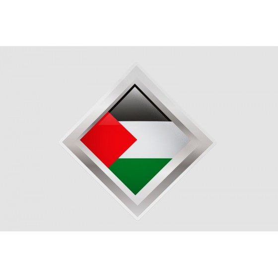 Gaza Flag Style 12 Sticker