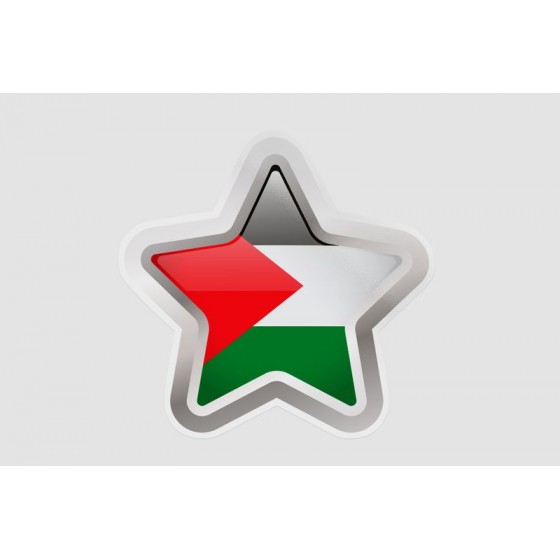 Gaza Flag Style 14 Sticker
