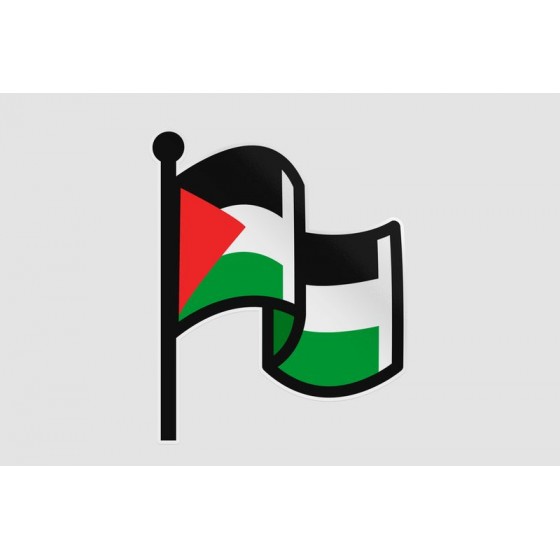 Gaza Flag Style 3 Sticker