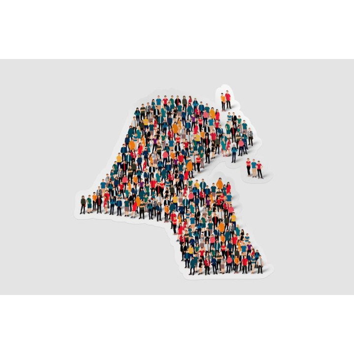 Kuwait Map Sticker - DecalsHouse
