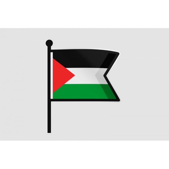 Gaza Flag Style 5 Sticker