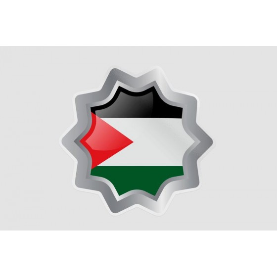Gaza Flag Style 6 Ed Sticker