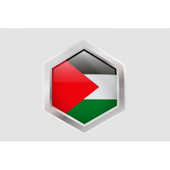 Gaza Flag Style 8 Sticker
