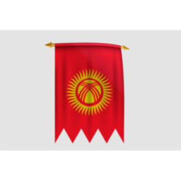 Kyrgyzstan Flag Style 15 Sticker - DecalsHouse