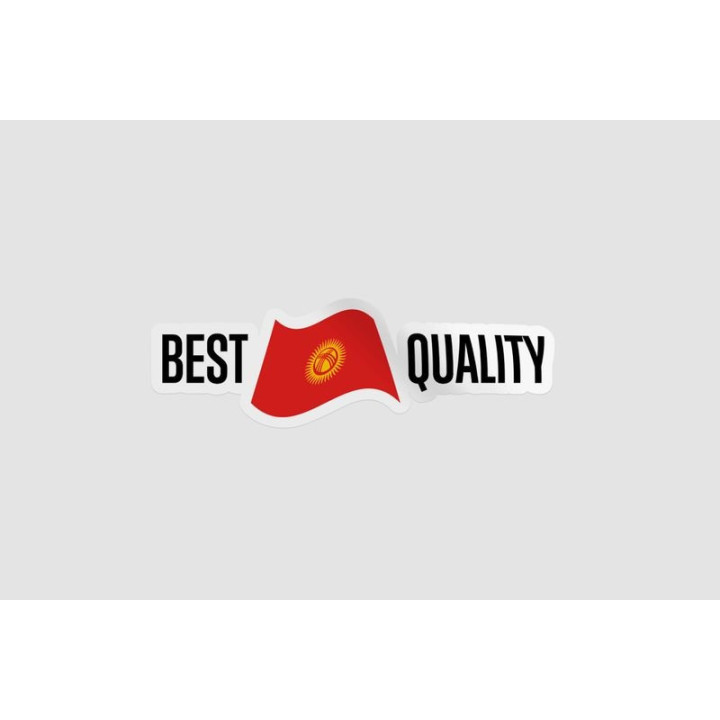 Kyrgyzstan Made In Quality Style 3 Sticker - DecalsHouse