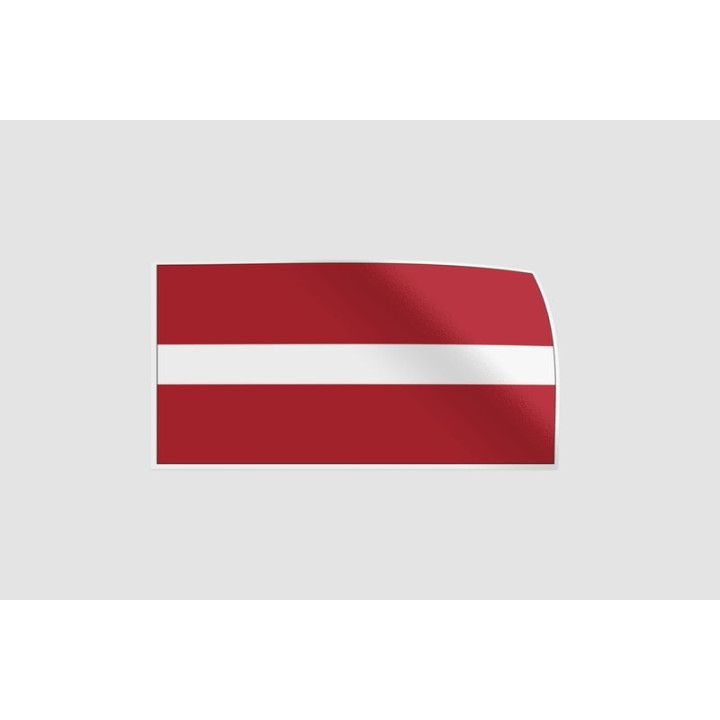 Latvia Flag Sticker - DecalsHouse