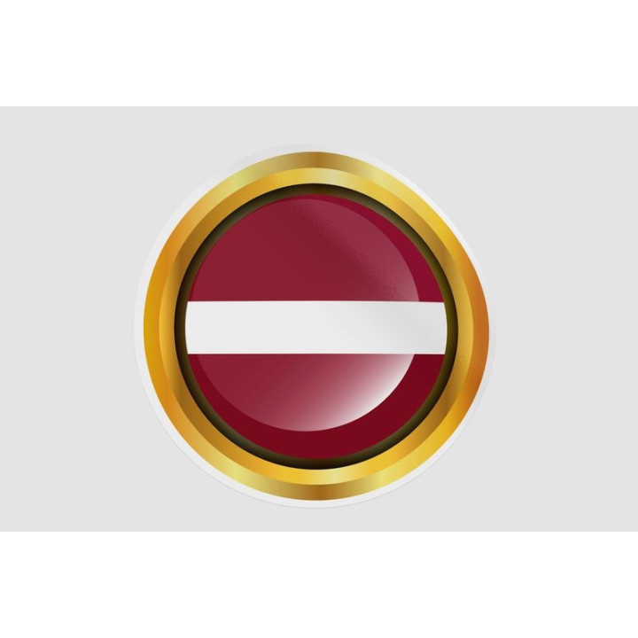 Latvia Flag Style 2 Sticker - DecalsHouse