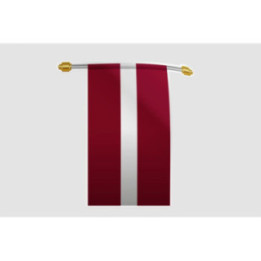 Latvia Flag Style 4 Sticker - DecalsHouse