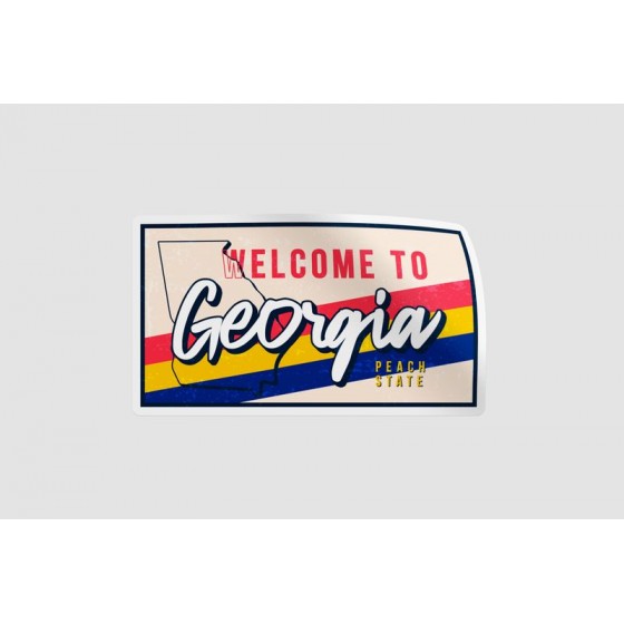 Georgia Flag Vintage