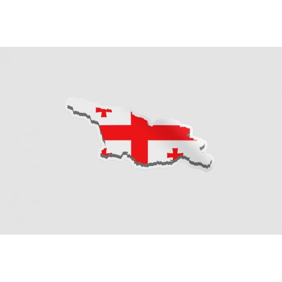 Georgia Map Flag