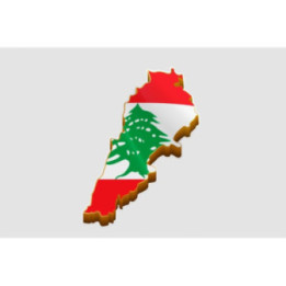 Lebanon Map Sticker - DecalsHouse