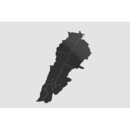 Lebanon Map Style 2 Sticker - DecalsHouse