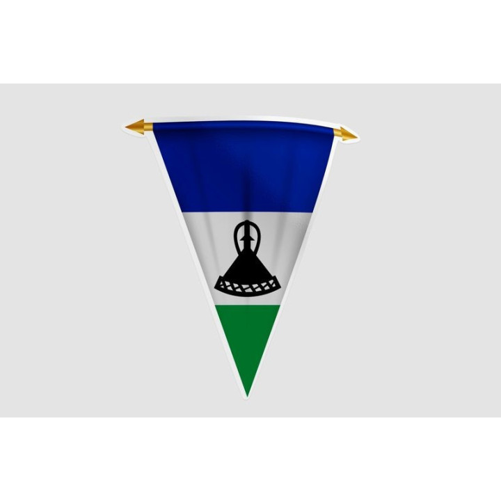 Lesotho Flag Style 10 Sticker - DecalsHouse