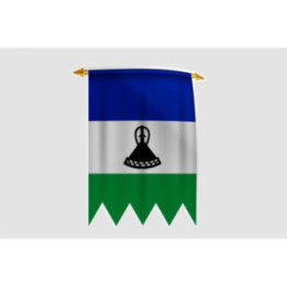 Lesotho Flag Style 12 Sticker - DecalsHouse