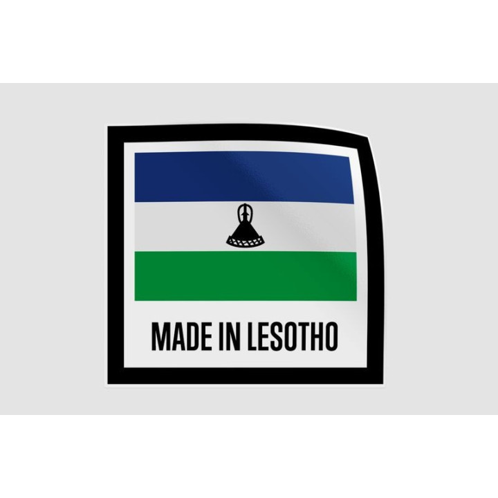 Lesotho Made In Quality Style 4 Sticker - DecalsHouse