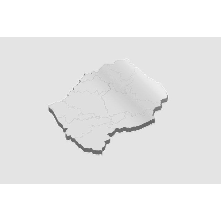 Lesotho Map Sticker - DecalsHouse