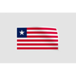 Liberia Flag Sticker - DecalsHouse