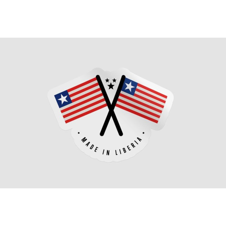 Liberia Made In Quality Style 2 Sticker - DecalsHouse