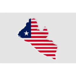Liberia Map Sticker - DecalsHouse
