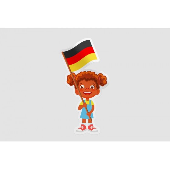 Germany Flag Girl