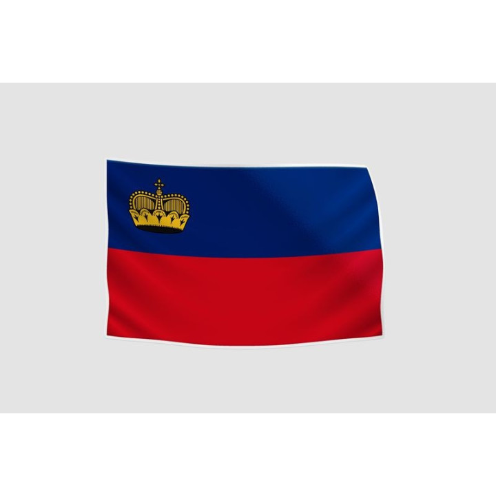 Liechtenstein Flag Style 11 Sticker - DecalsHouse