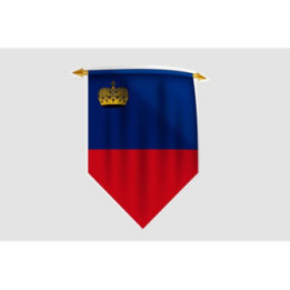 Liechtenstein Flag Style 2 Sticker - DecalsHouse