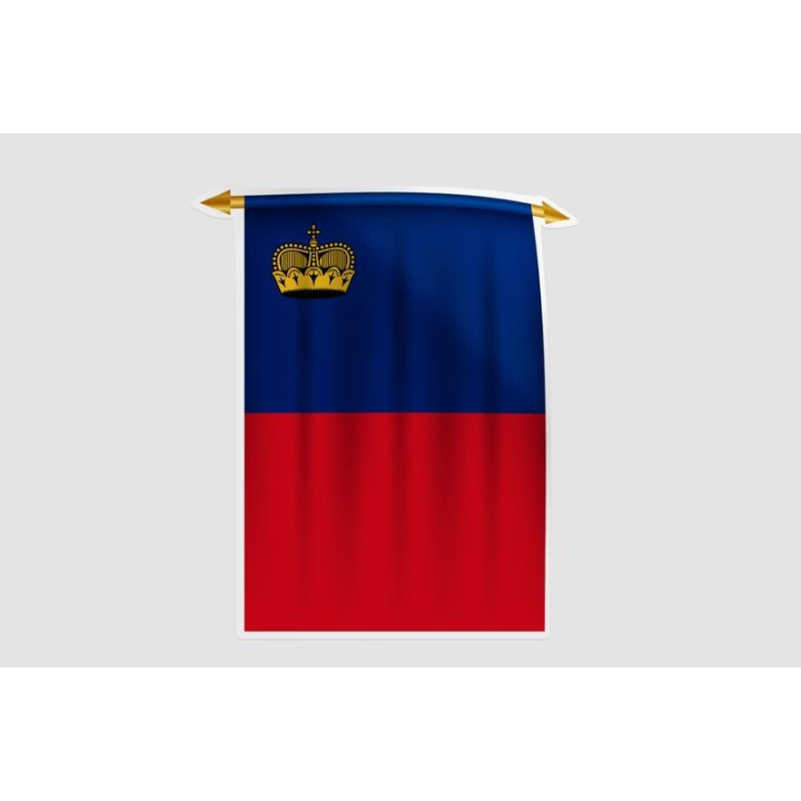 Liechtenstein Flag Style 5 Sticker - DecalsHouse