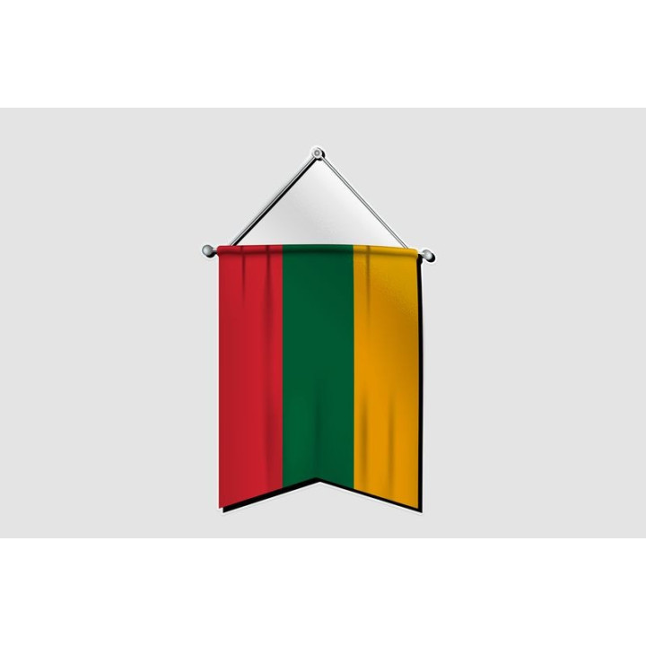 Lithuania Flag Style 11 Sticker - DecalsHouse