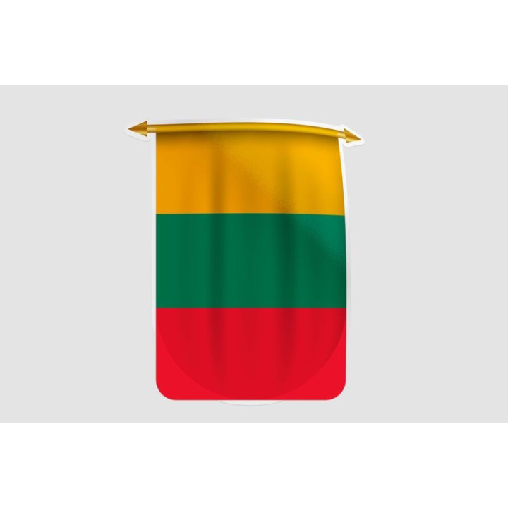 Lithuania Flag Style 18 Sticker - DecalsHouse