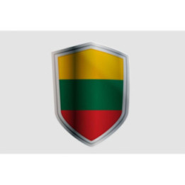 Lithuania Flag Style 22 Sticker - DecalsHouse