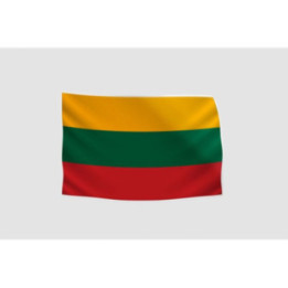 Lithuania Flag Style 24 Sticker - DecalsHouse