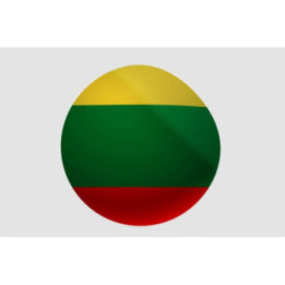 Lithuania Flag Style 7 Sticker - DecalsHouse