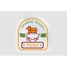 Peru Arabica Beans Coffee Stickers – Llama Badge (2-Pack)
