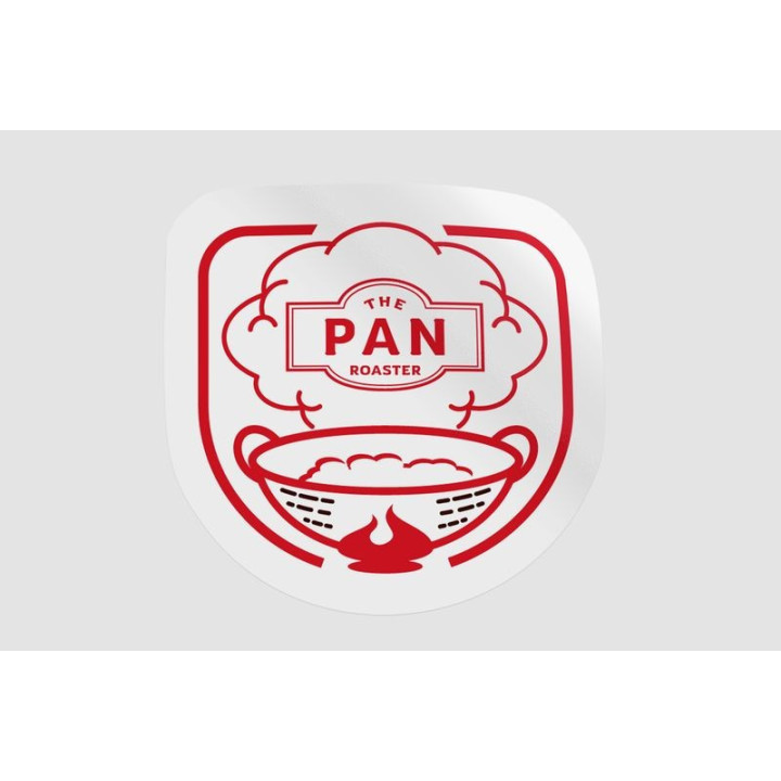 Pan Roaster Coffee Stickers – Artisan Badge Decals (2-Pack)