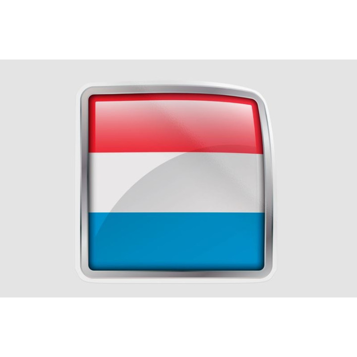 Luxembourg Flag Style 16 Sticker - DecalsHouse