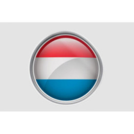 Luxembourg Flag Style 17 Sticker - DecalsHouse