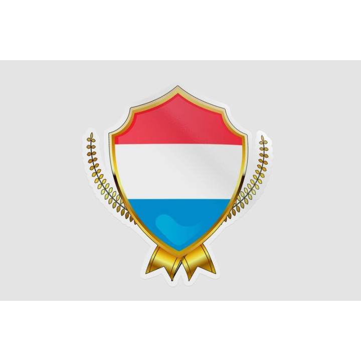 Luxembourg Flag Style 22 Sticker - DecalsHouse