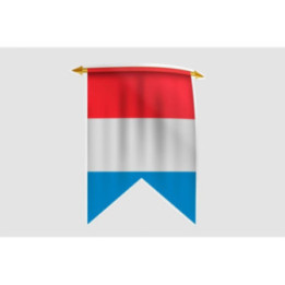 Luxembourg Flag Style 28 Sticker - DecalsHouse