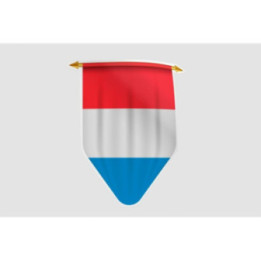 Luxembourg Flag Style 31 Sticker - DecalsHouse