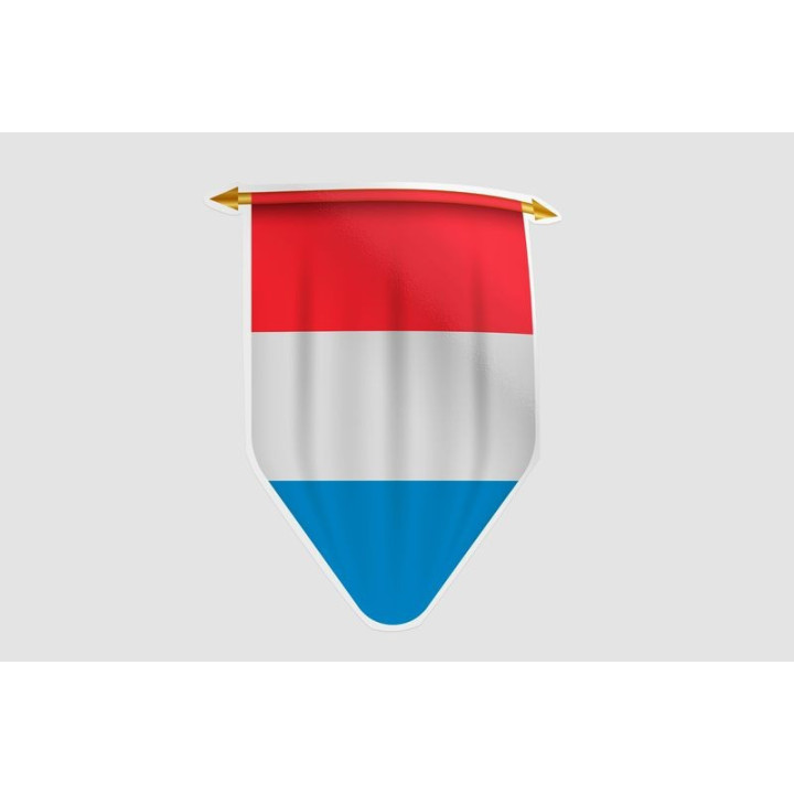 Luxembourg Flag Style 31 Sticker - DecalsHouse