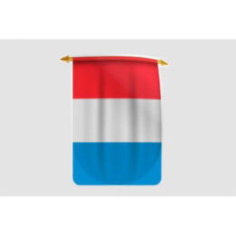 Luxembourg Flag Style 33 Sticker - DecalsHouse