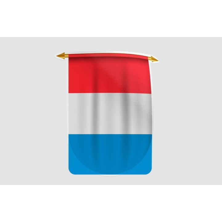 Luxembourg Flag Style 33 Sticker - DecalsHouse