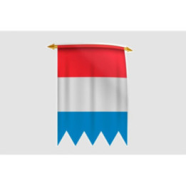 Luxembourg Flag Style 36 Sticker - DecalsHouse