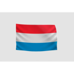 Luxembourg Flag Style 40 Sticker - DecalsHouse