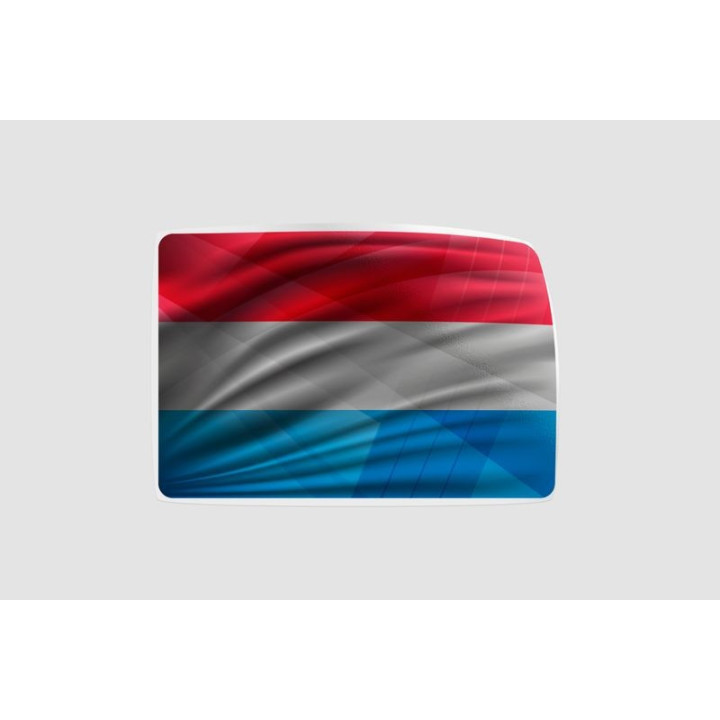 Luxembourg Flag Style 44 Sticker - DecalsHouse