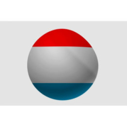 Luxembourg Flag Style 8 Sticker - DecalsHouse