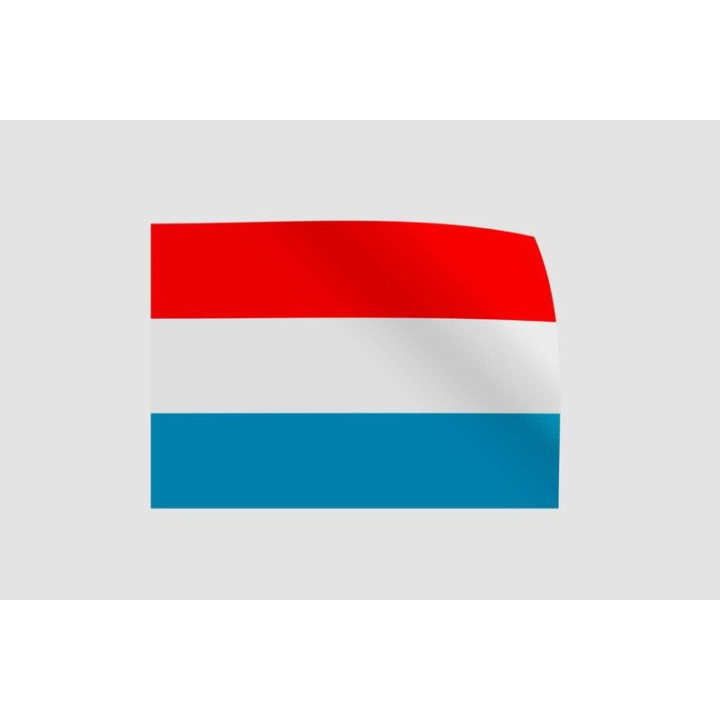 Luxembourg Flag Style 9 Sticker - DecalsHouse