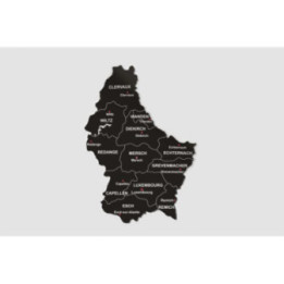 Luxembourg Map Style 2 Sticker - DecalsHouse