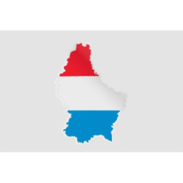 Luxembourg Map Style 5 Sticker - DecalsHouse